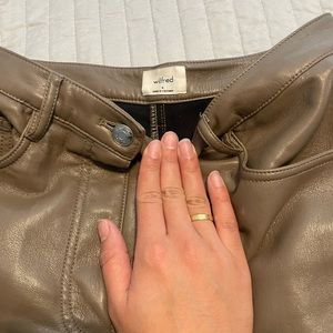 Aritzia Wilfred leather pants